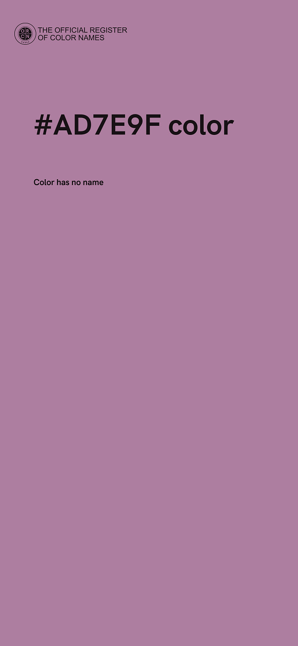 #AD7E9F color image