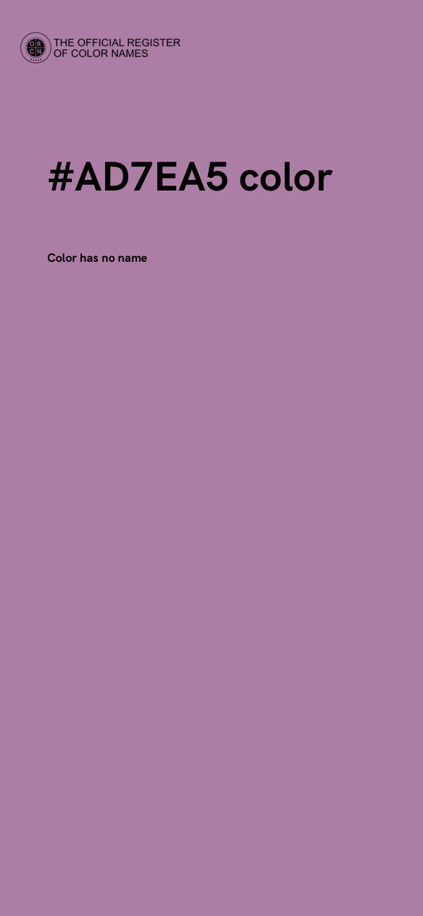 #AD7EA5 color image