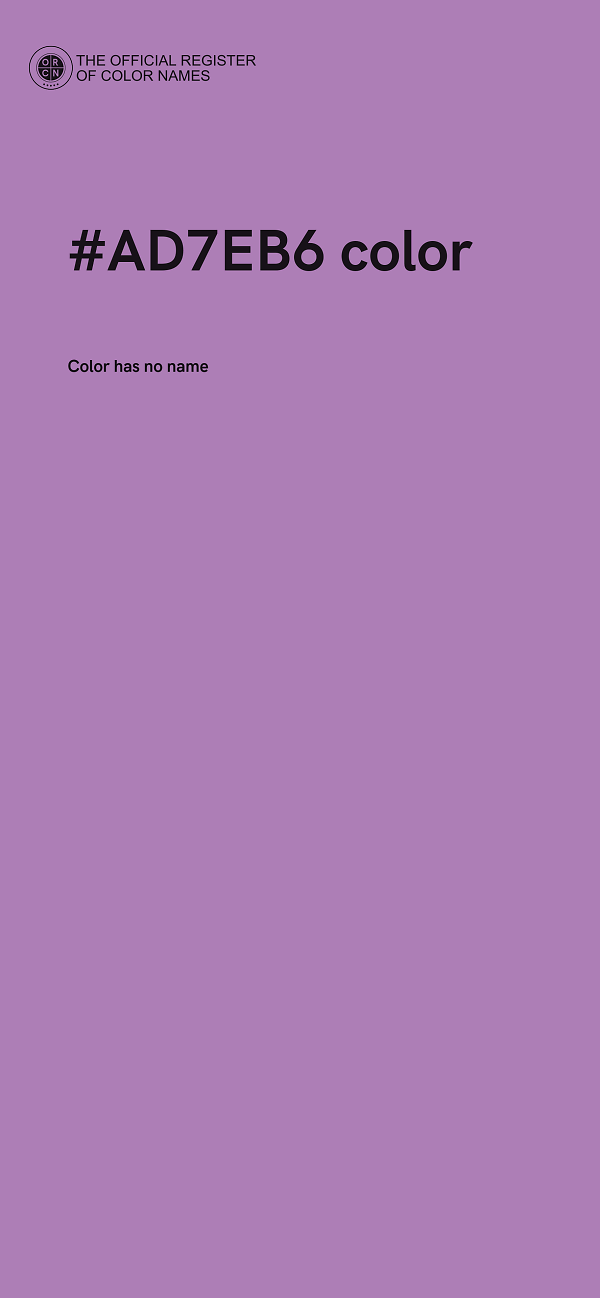 #AD7EB6 color image