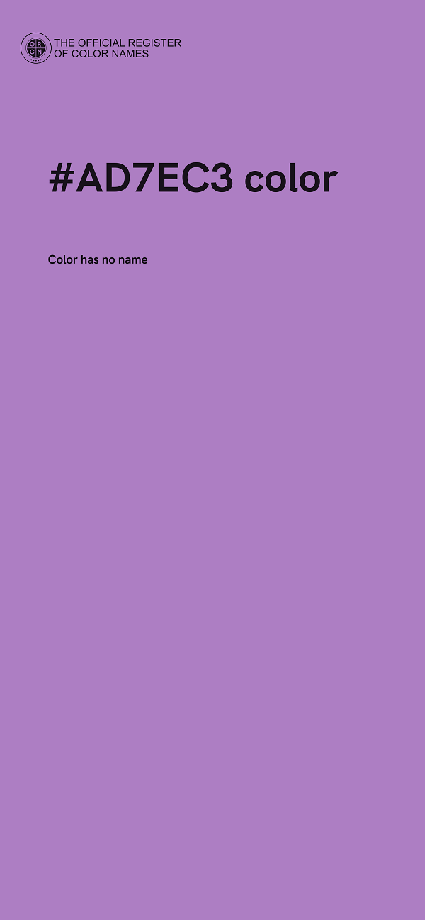 #AD7EC3 color image