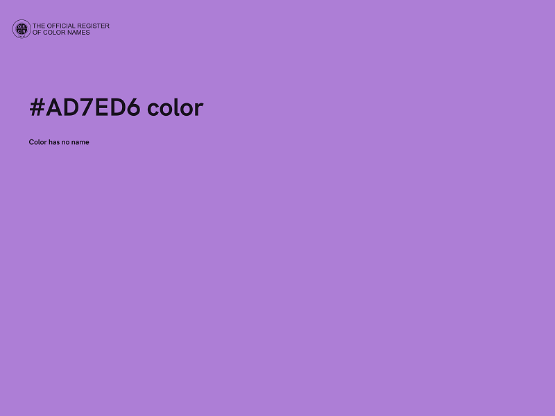 #AD7ED6 color image