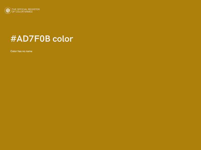 #AD7F0B color image