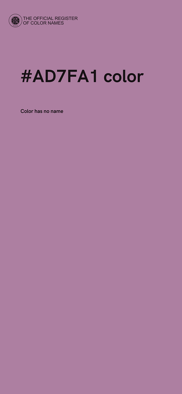 #AD7FA1 color image