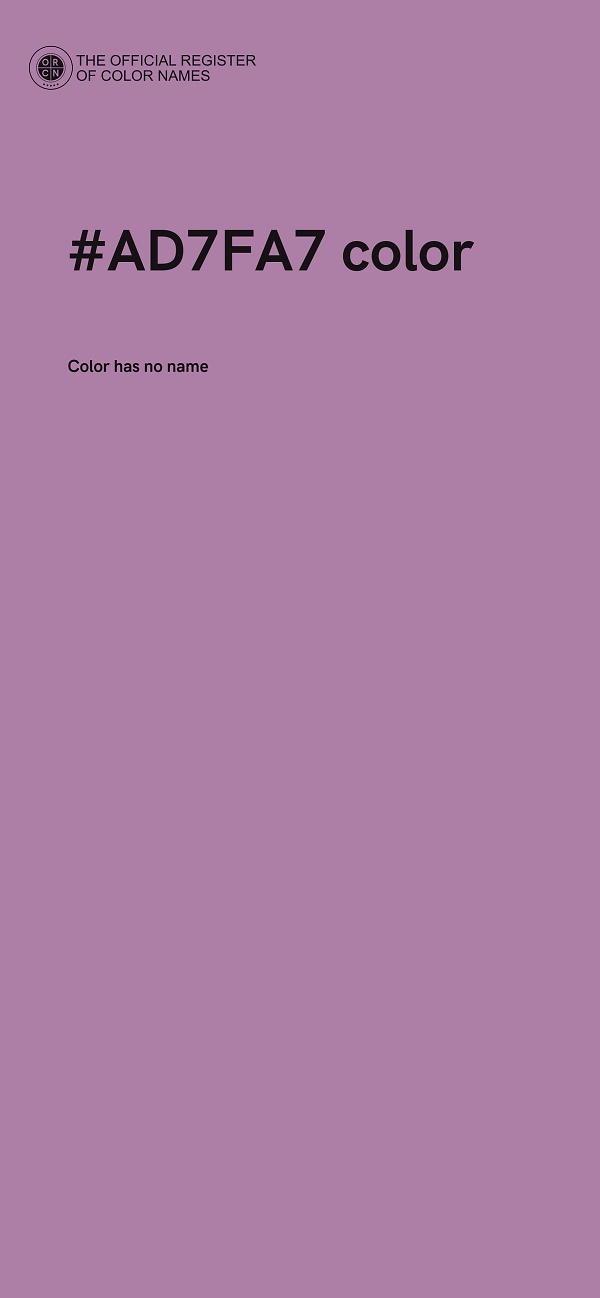 #AD7FA7 color image