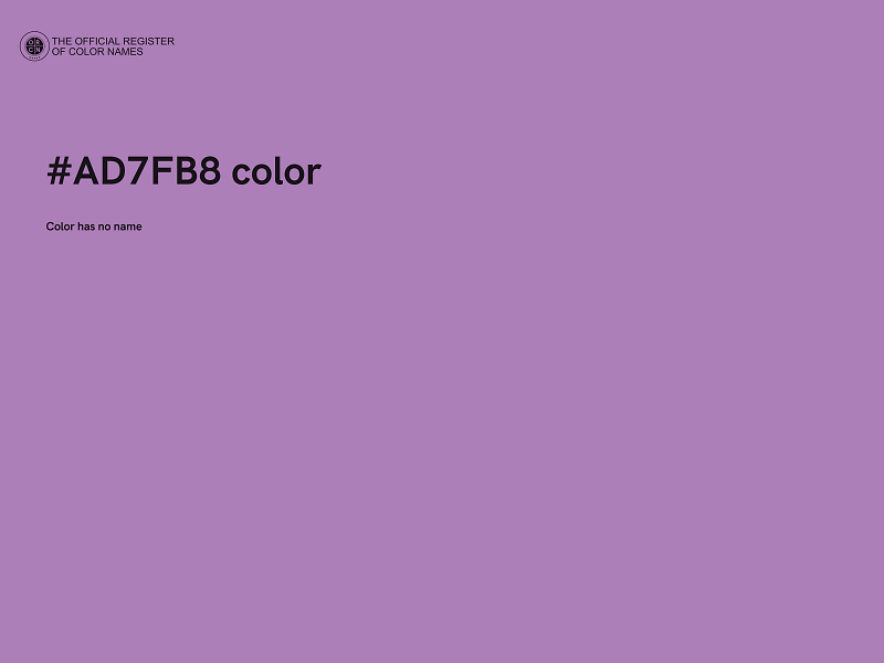 #AD7FB8 color image