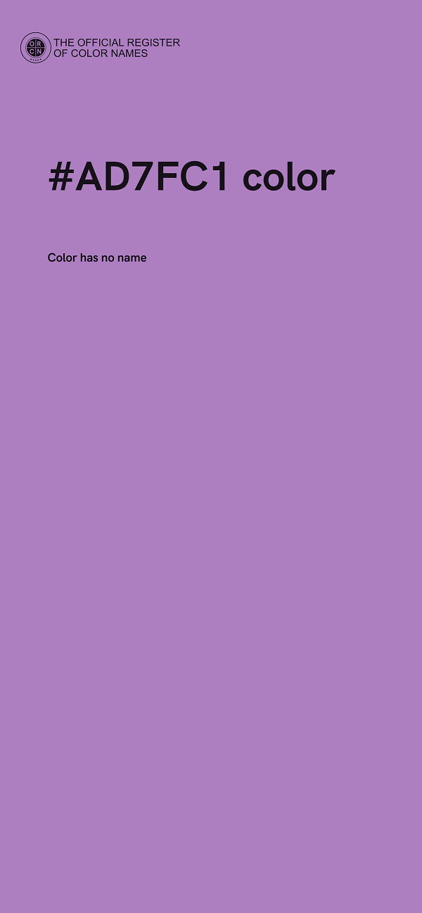 #AD7FC1 color image