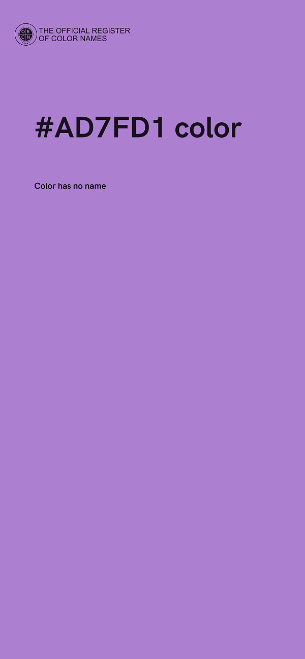 #AD7FD1 color image