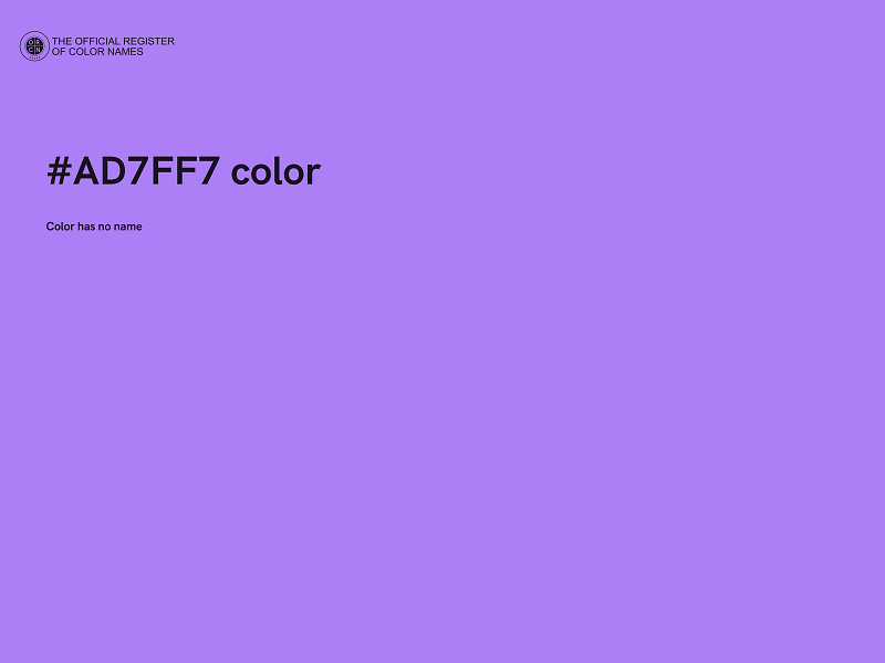 #AD7FF7 color image