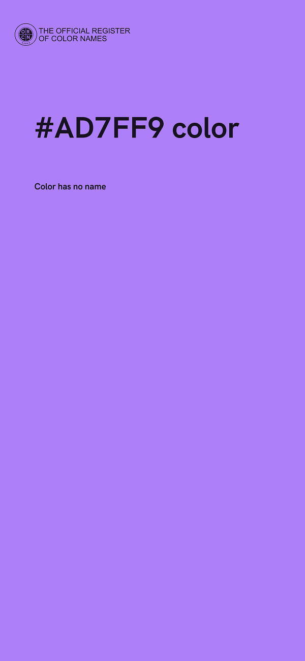 #AD7FF9 color image