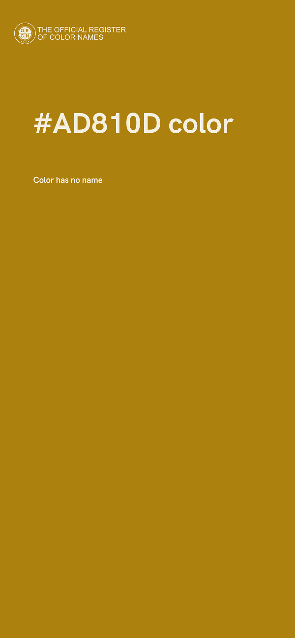 #AD810D color image