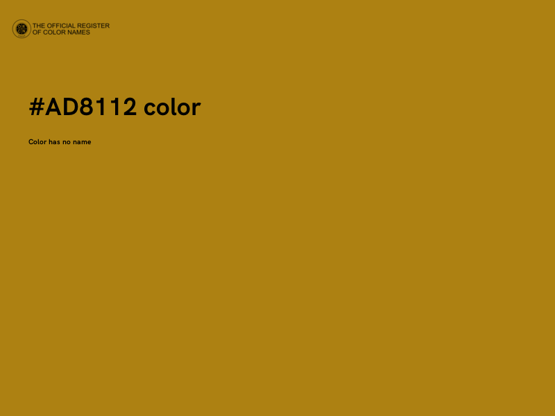 #AD8112 color image