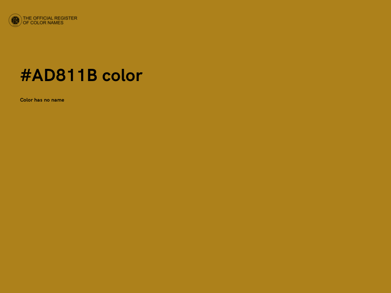 #AD811B color image