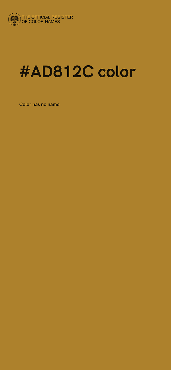 #AD812C color image