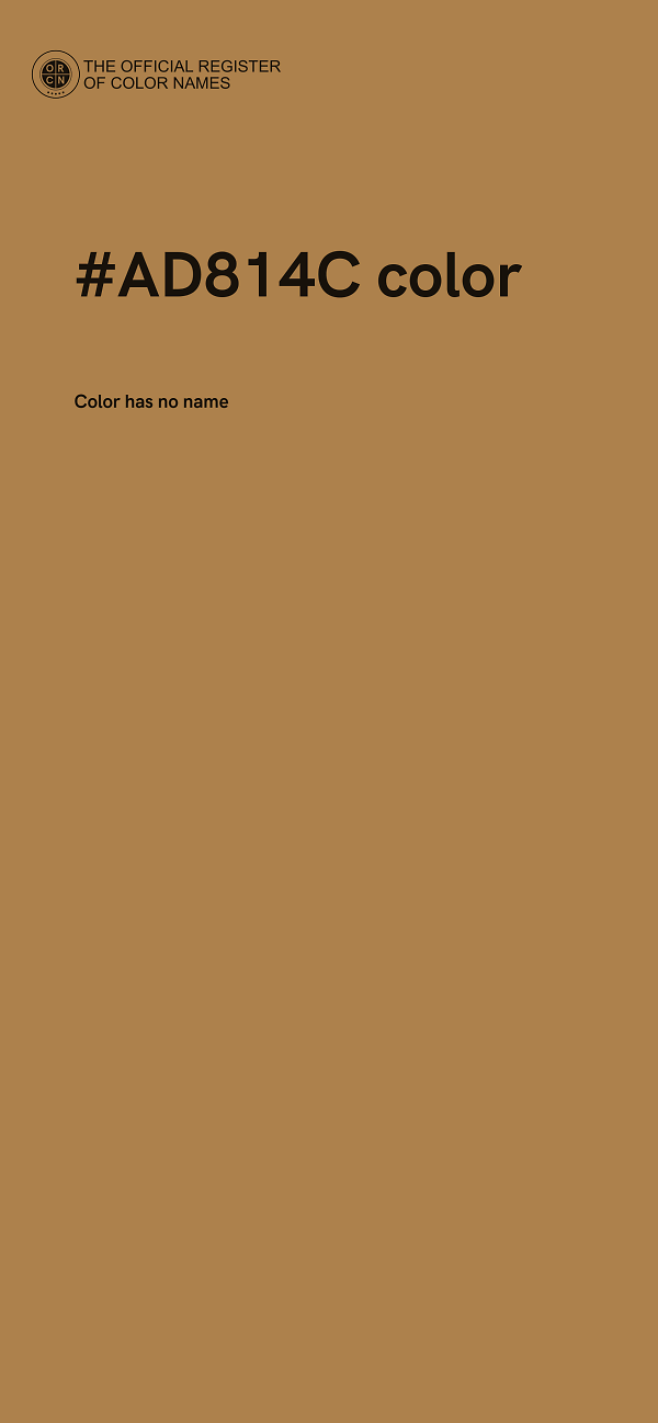 #AD814C color image