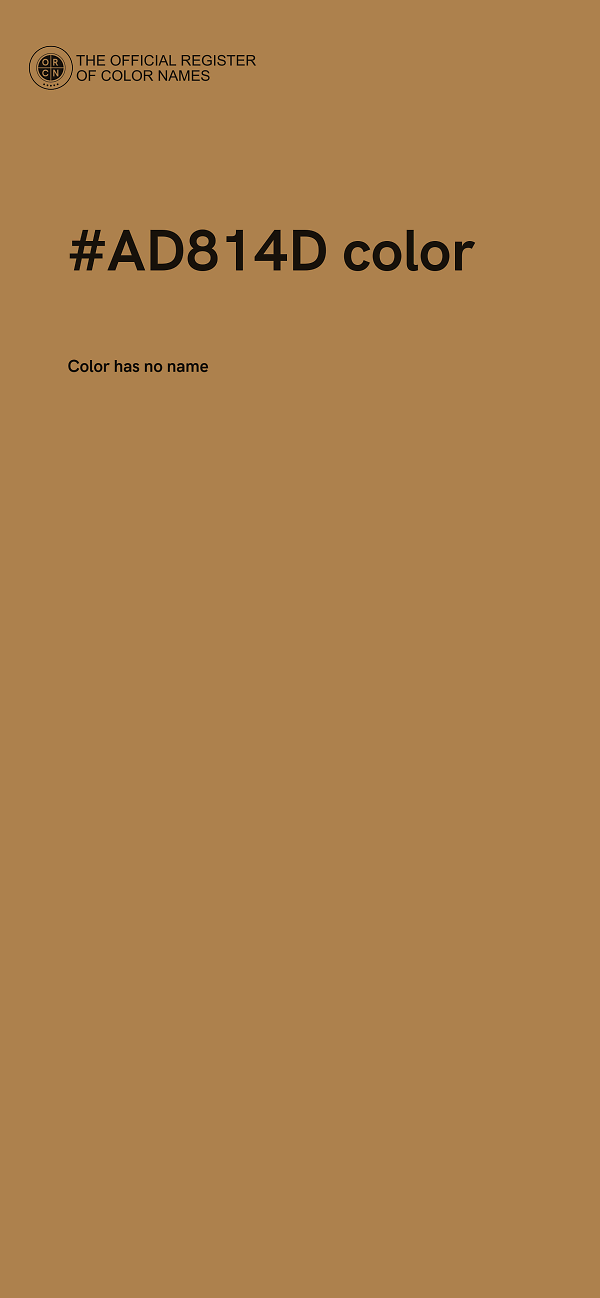 #AD814D color image