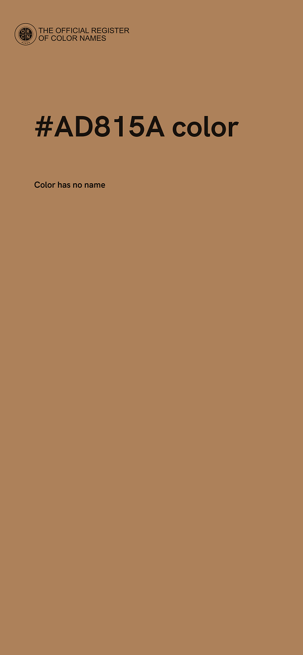 #AD815A color image