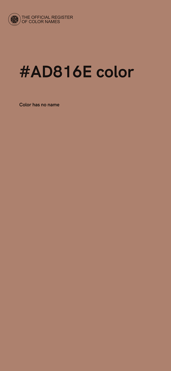 #AD816E color image