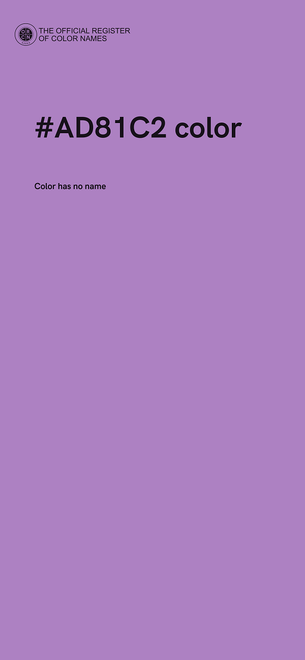 #AD81C2 color image