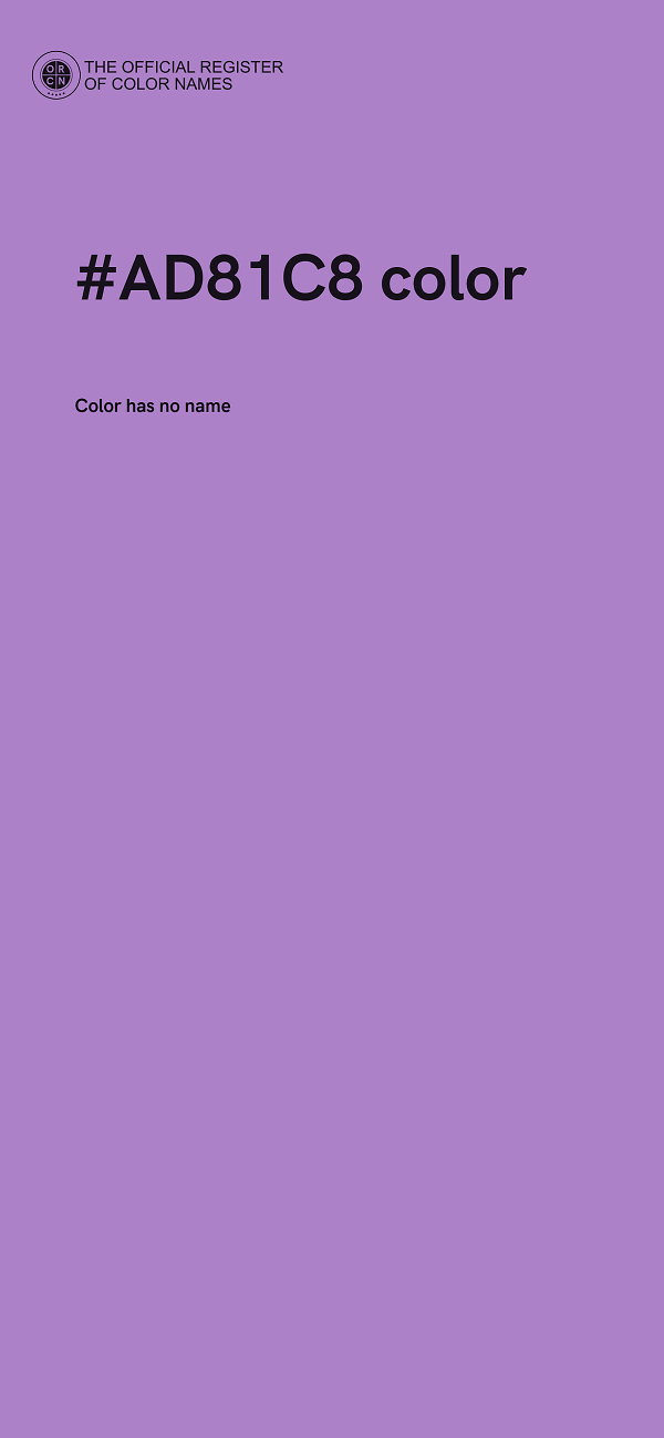 #AD81C8 color image