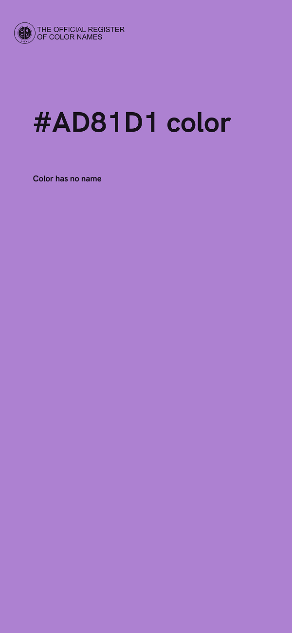 #AD81D1 color image