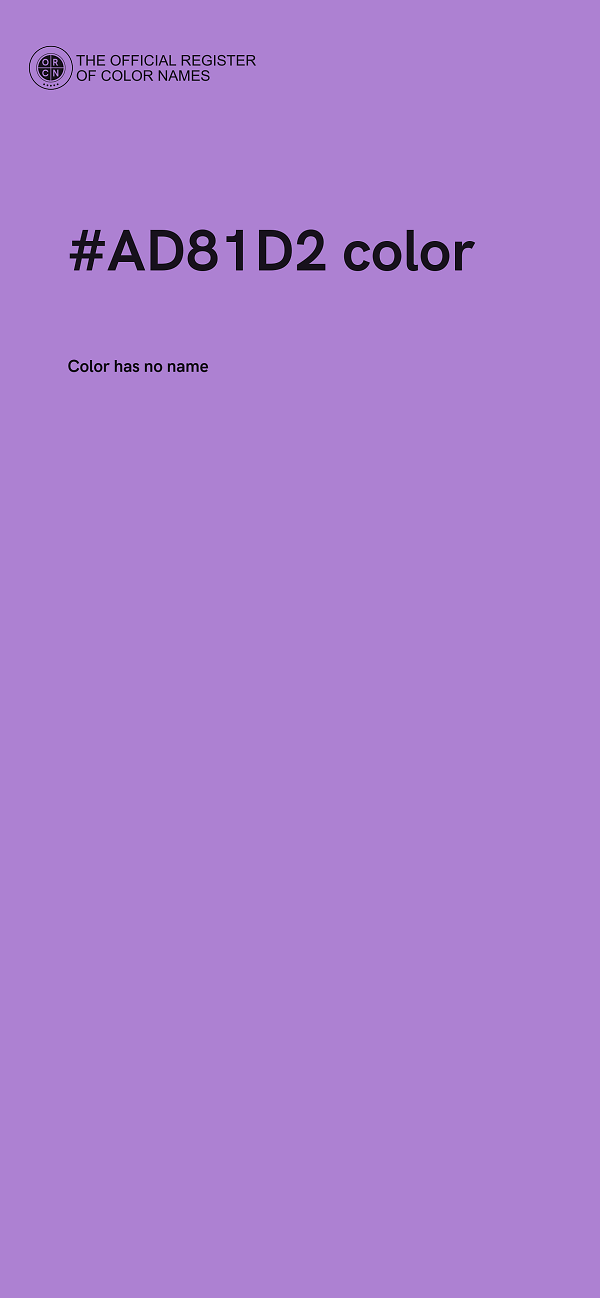 #AD81D2 color image