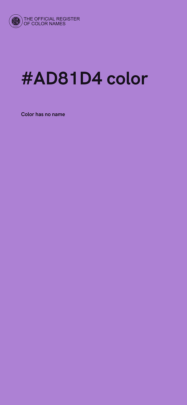 #AD81D4 color image