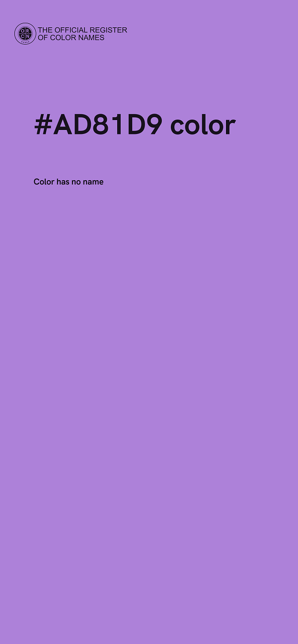 #AD81D9 color image