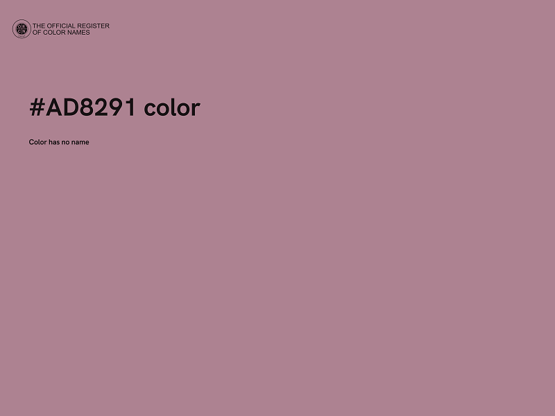 #AD8291 color image