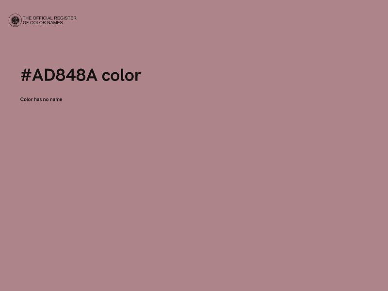 #AD848A color image