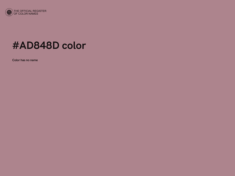 #AD848D color image