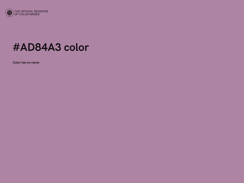 #AD84A3 color image