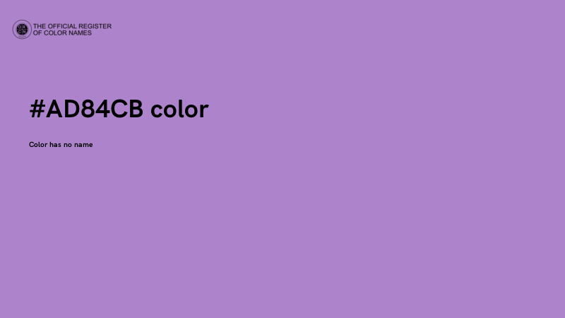 #AD84CB color image