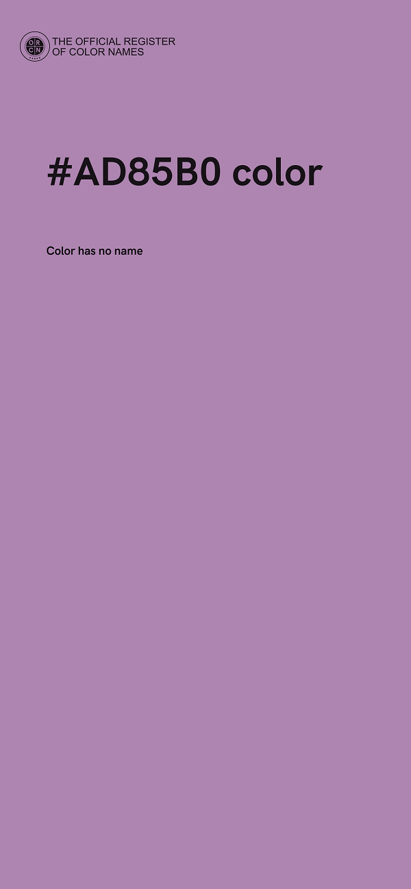 #AD85B0 color image