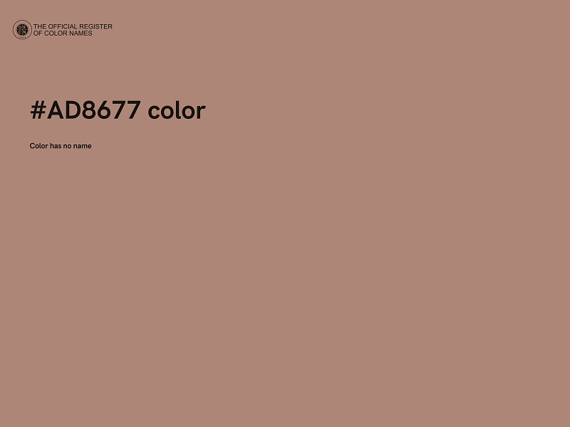 #AD8677 color image