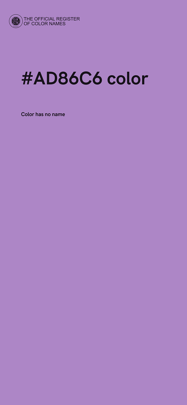 #AD86C6 color image
