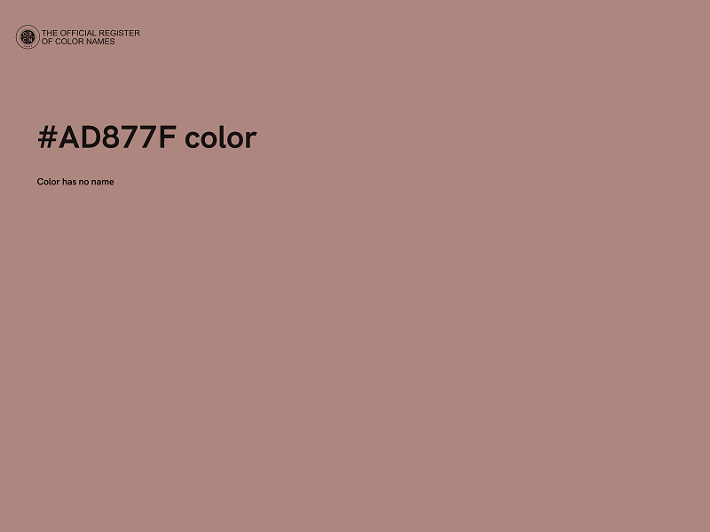 #AD877F color image