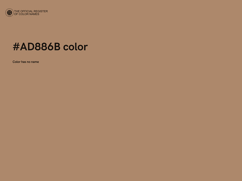 #AD886B color image