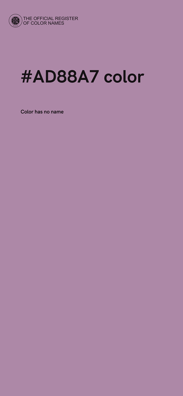 #AD88A7 color image