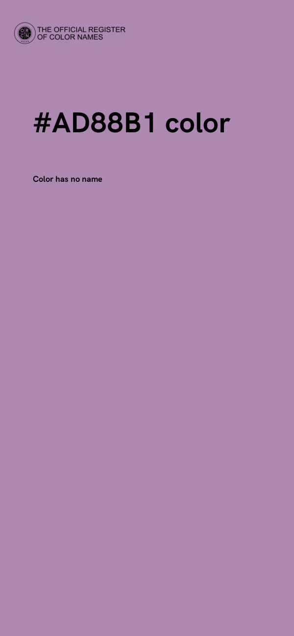 #AD88B1 color image