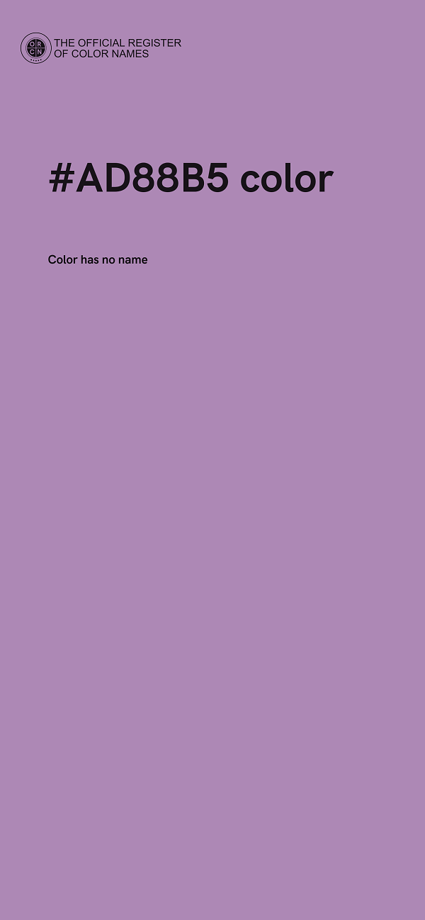 #AD88B5 color image