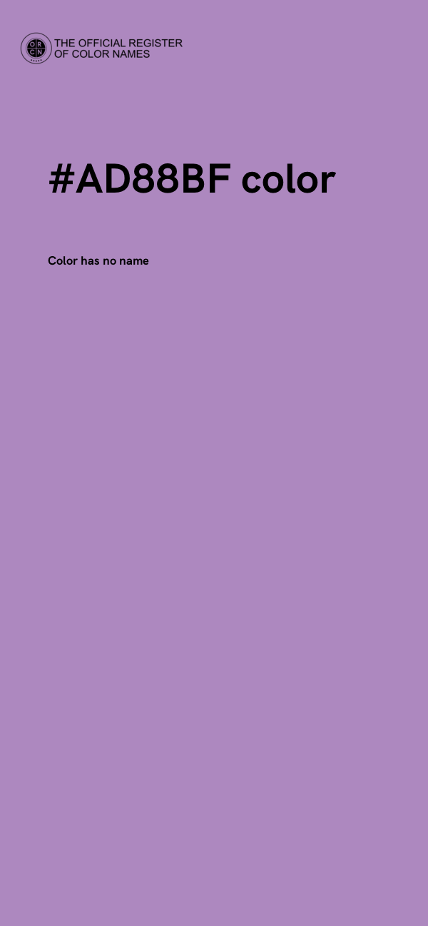 #AD88BF color image