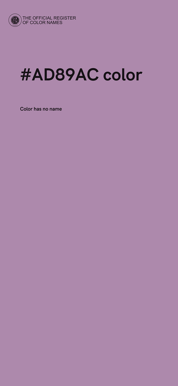 #AD89AC color image