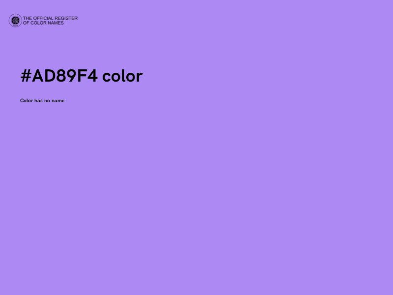 #AD89F4 color image