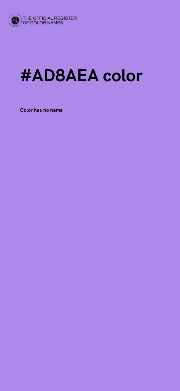 #AD8AEA color image