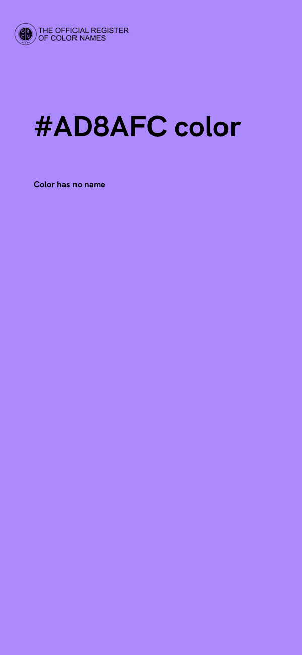 #AD8AFC color image