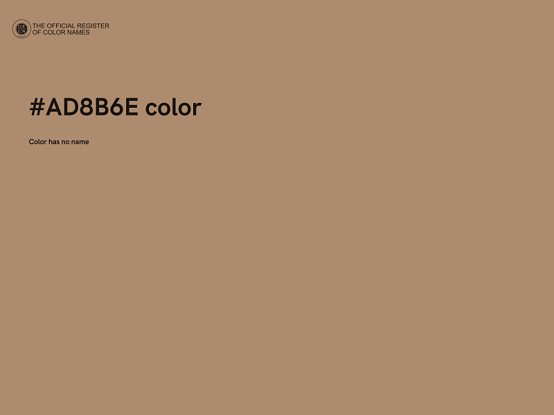 #AD8B6E color image