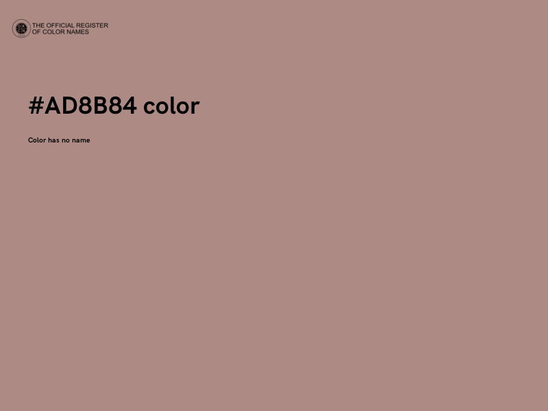 #AD8B84 color image