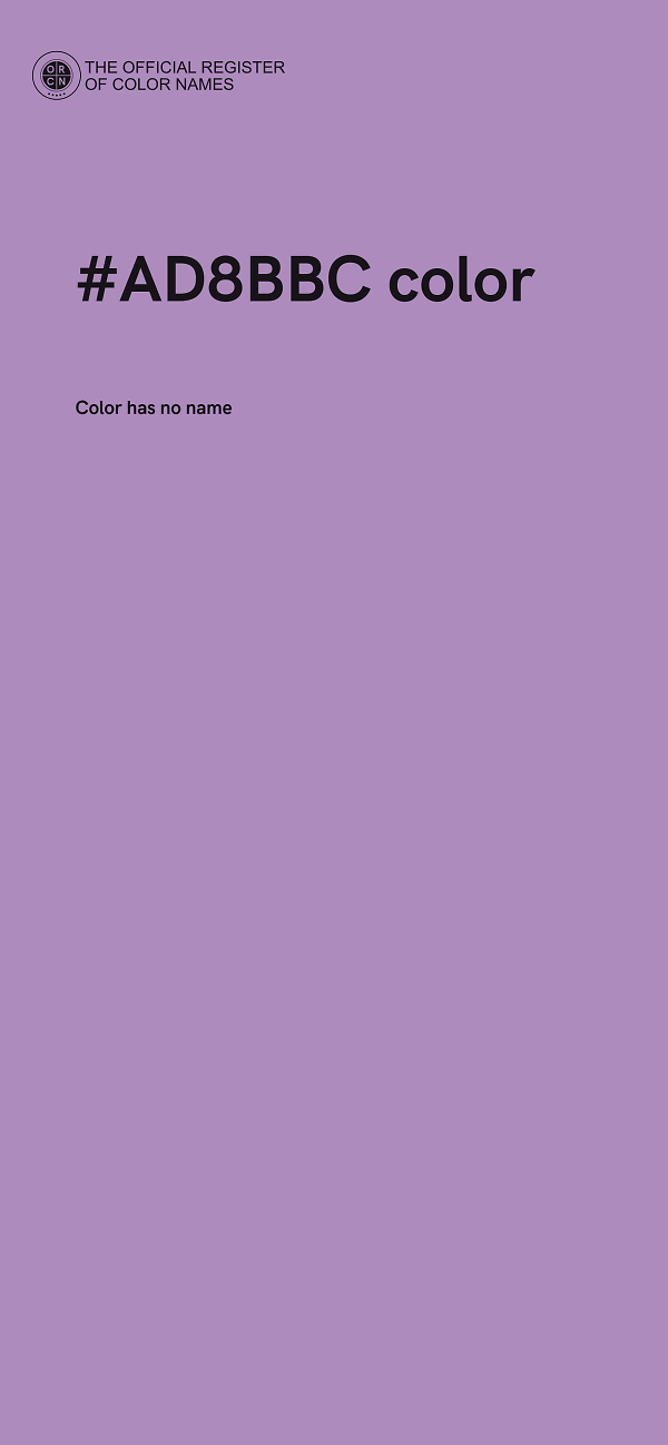#AD8BBC color image