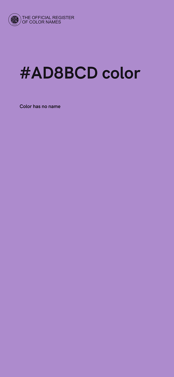 #AD8BCD color image