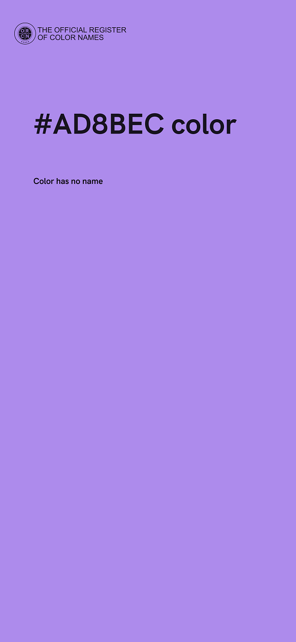 #AD8BEC color image